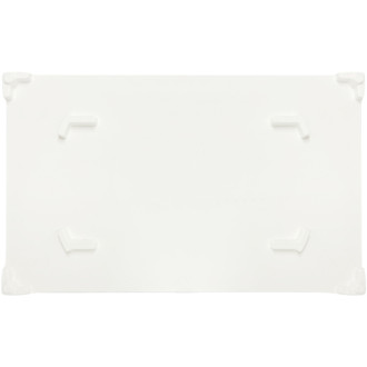 CERANO - Kryt odtoku pro vaničky Gusto - bílá matná - 19,5x11,8 cm