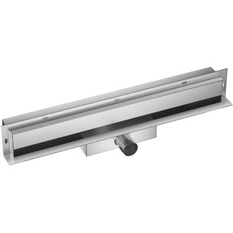 CERANO Lineární odtokový žlab ke steně, se sifonem chrom 70 CER-476651