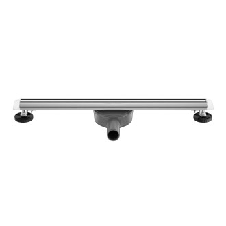 CERANO Lineární odtokový žlab Slim, se sifonem, otočný 360° chrom 90 cm CER-414857