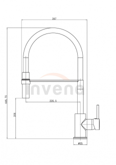 Invena KAMELEON BZ-29-L08-C Dřezová baterie, zelená