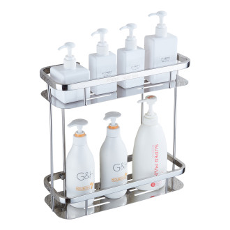 CERANO Nástěnná koupelnová polička Alto chrom