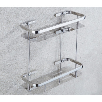 CERANO Nástěnná koupelnová polička Alto chrom