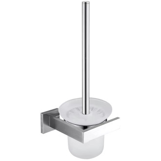 CERANO Nástěnná WC štětka Polo chrom CER-479335