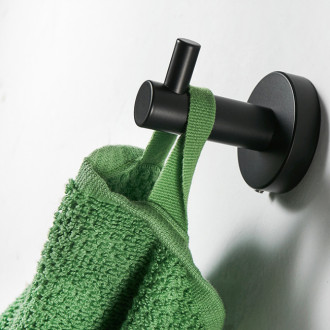 CERANO Nástěnný věšák na ručníky Lineo černá mat CER-479527