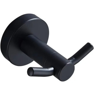 CERANO - Nástěnný věšák na ručníky Lineo - černá matná