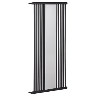 CERANO Otopné těleso Maximus kombinované 735W černá matná 1510x740 mm LIV-MIRRAGE-1510-740