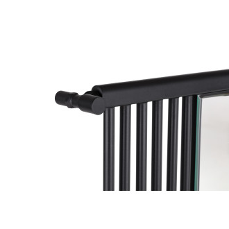 CERANO Otopné těleso Maximus kombinované 735W černá matná 1510x740 mm LIV-MIRRAGE-1510-740
