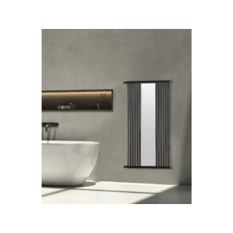 CERANO Otopné těleso Maximus kombinované 735W černá matná 1510x740 mm LIV-MIRRAGE-1510-740