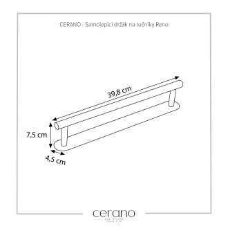 CERANO Samolepící držák na ručníky Reno chrom CER-479455