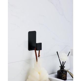 CERANO - Samolepící věšák na ručníky Lago - černá matná