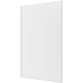 CERANO - Sprchová zástěna Walk-in Onyx Round L/P - kulatá vzpěra + přídavný panel 40 cm - černá matná, transparentní sklo - 130x200 cm