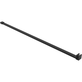 CERANO - Sprchová vzpěra plochá - černá matná - 150 cm