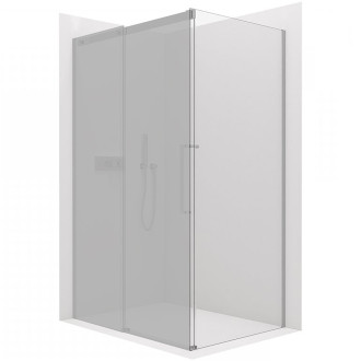 CERANO Sprchová zástěna Lantono L/P chrom, transparentní sklo 70x195 cm pevná CER-431866