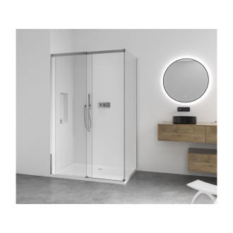 CERANO Sprchová zástěna Lantono L/P chrom, transparentní sklo 70x195 cm pevná CER-431866