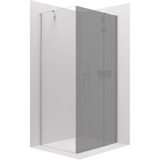 CERANO Sprchová zástěna pro dveře L/P chrom, transp.sklo 90x190 cm, pevná CER-420258