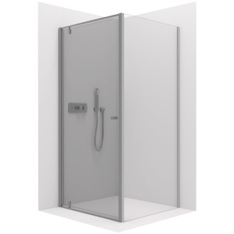 CERANO Sprchová zástěna pro dveře L/P chrom, transp.sklo 100x195cm pevná CER-425647