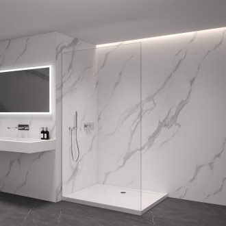 CERANO Sprchová zástěna Walk-in Crystal L/P chrom, transparent sklo 70x200