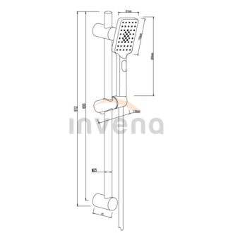 Invena NYKS AU-32-Z04-G Sprchový set, černá