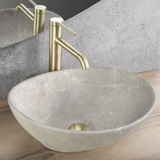 Rea Umyvadlo na desku Rea Sofia Beige Matt REA-U6360