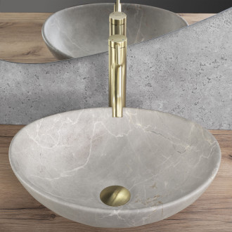Rea Umyvadlo na desku Rea Sofia Beige Matt REA-U6360