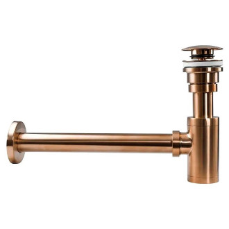 Rea Umyvadlový sifon s univerzální výpustí click-clack - REA COPPER MAT REA-A5699