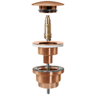 Rea Umyvadlový sifon s univerzální výpustí click-clack - REA COPPER MAT REA-A5699