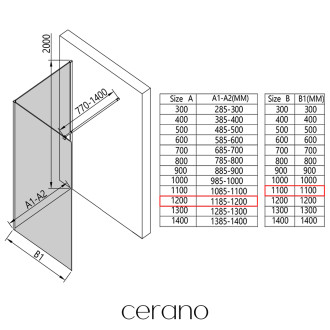 CERANO - Sprchová zástěna Walk-in Onyx Corner Round L/P - 8 mm - hranatá vzpěra - chrom, mléčné sklo - 120x110 cm