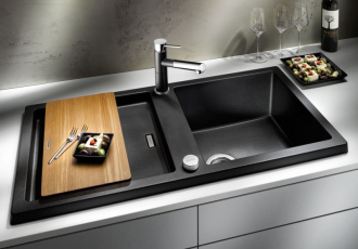 Blanco ADON XL 6 S InFino Silgranit aluminium obous. prov. s excentrem