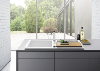 Blanco ADON XL 6 S InFino Silgranit aluminium obous. prov. s excentrem