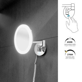 Nimco LED kosmetická zrcátka ZK 20265P-26 LED zrcátko s nastavit. teplotou svítivosti