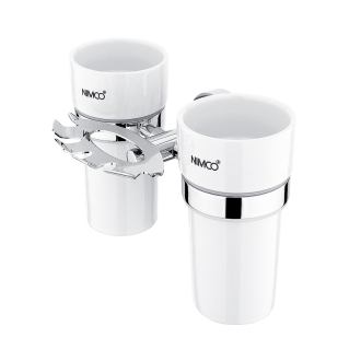 Nimco Unix UN 13057DKN-26 Držák na kartáčky s pohárky chrom