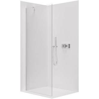 CERANO Sprchová zástěna Walk-in Onyx Y L/P chrom, transparent sklo 70x200