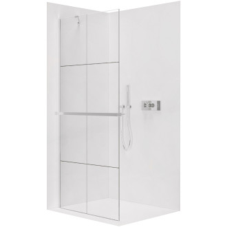 CERANO Sprchová zástěna Walk-in Onyx Y L/P +držák chrom/industriální sklo 160x200