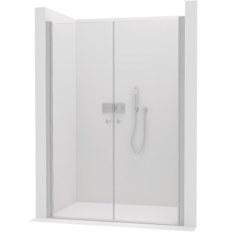 CERANO Sprchové 2-křídlové dveře Antelo L/P chrom, transparentní sklo 180x190cm CER-440405