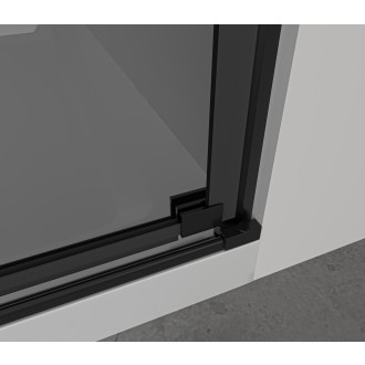 CERANO Sprchové křídlové dveře Porte L/P černá mat, grafitové sklo 100x195 CER-8050BD7247