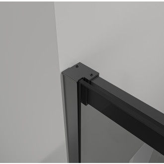 CERANO Sprchové křídlové dveře Porte L/P černá mat, grafitové sklo 100x195 CER-8050BD7247