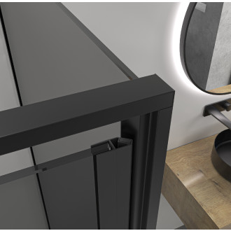 CERANO Sprchové křídlové dveře Porte L/P černá mat, grafitové sklo 90x195 CER-8050BD7249