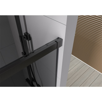 CERANO Sprchové posuvné dveře Lantono L/P černá mat, grafitové sklo 110x195 CER-8050BD7236