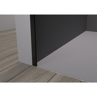 CERANO Sprchové posuvné dveře Lantono L/P černá mat, grafitové sklo 170x195 CER-8050BD7242