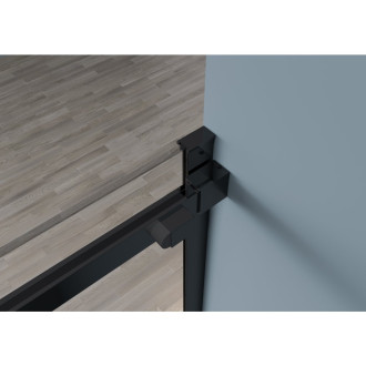 CERANO Sprchové posuvné dveře Santoro L/P černá matná, transp.sklo 100x195 cm CER-429730