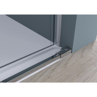 CERANO - Sprchové posuvné dveře Santoro L/P - 8 mm - chrom, transparentní sklo - 110x195 cm