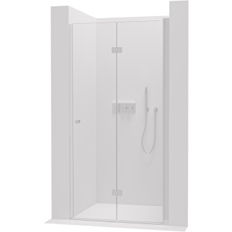 CERANO Sprchové skládací dveře Volpe L/P chrom, transparentní sklo 80x190 cm CER-423297