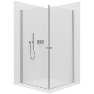 CERANO Sprchový kout Antelo Duo L/P chrom, transparent sklo 100x75 křídlový