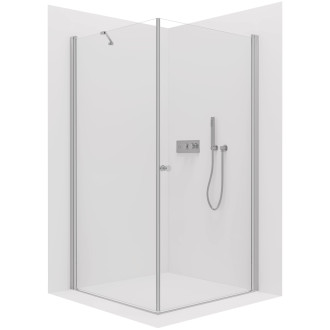 CERANO Sprchový kout Antelo L/P chrom, transparent sklo 110x100 křídlový