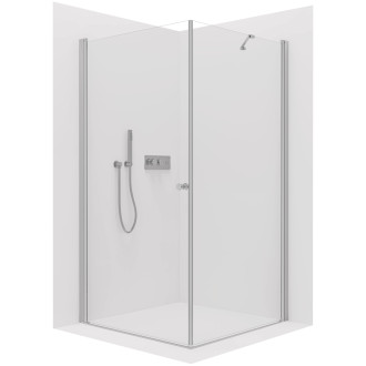 CERANO Sprchový kout Antelo L/P chrom, transparent sklo 120x40 křídlový CER-8050BD136