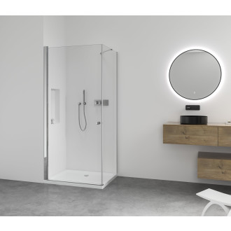 CERANO Sprchový kout Antelo L/P chrom, transparent sklo 120x50 křídlový CER-8050BD137