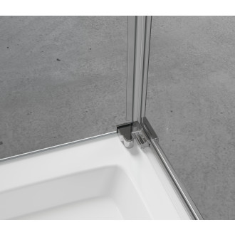 CERANO Sprchový kout Antelo L/P chrom, transparent sklo 75x90 křídlový