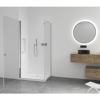 CERANO Sprchový kout Antelo L/P chrom, transparentní sklo 90x90 cm křídlový CER-433974