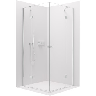 CERANO - Sprchový kout Marino Duo L/P - chrom, transparentní sklo - 120x110 cm - křídlový