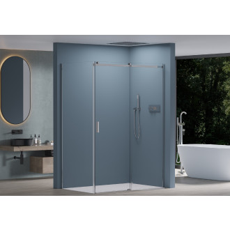 CERANO Sprchový kout Santoro L/P chrom, transparentní sklo 130x90 cm posuvný CER-425425